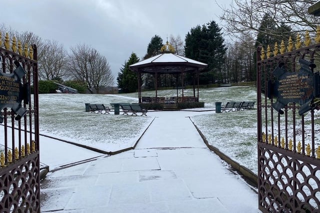 Beamish Museum in County Durham was hit with wintry weather this week.