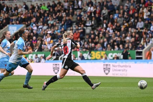 Newcastle United Women midfielder Georgia Gibson. (Photo by Stu Forster/Getty Images)