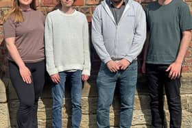 TALENTED … The team behind Seriös ONE, left to right, Charlotte Wharton, Jake Wedge, Tom Knight and Wil Morland