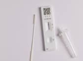 A Covid-19 lateral flow self test kit showing a negative result Picture: Jon Kempner/Adobe Stock