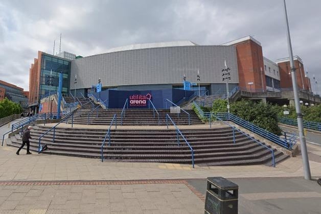 Birmingham's largest arena has a capacity of 15,800.