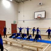 Heptathlete Lucy Turner visits St Catherine's Catholic Primary School