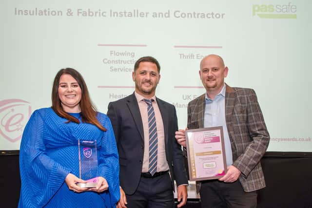 Thrift Energy receive the Insulation and Fabric Installer of the Year award
