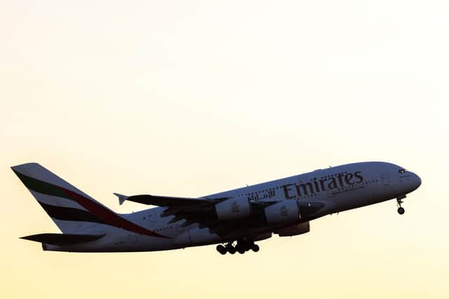 Emirates is hosting a careers day in Newcastle for people considering a change in careers. (Photo by CHARLY TRIBALLEAU/AFP via Getty Images)