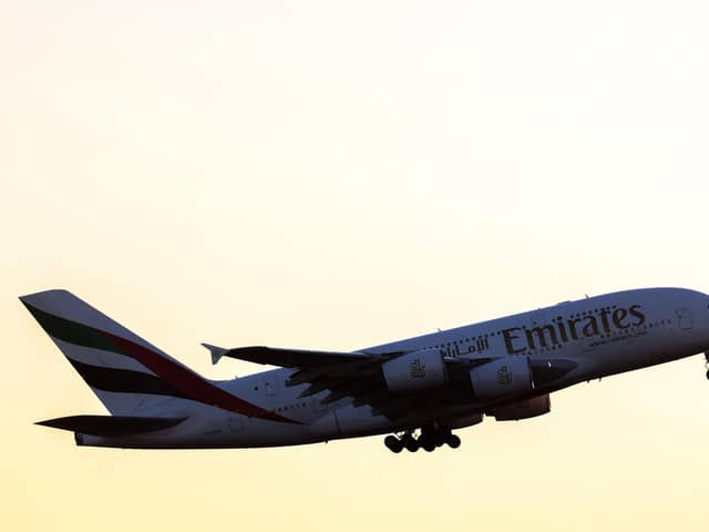 Emirates is hosting a careers day in Newcastle for people considering a change in careers. (Photo by CHARLY TRIBALLEAU/AFP via Getty Images)