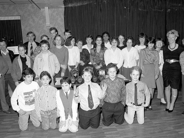 Kirkby St John Ambulance Brigade presentation from 1990 - can you recognise anyone in the picture?