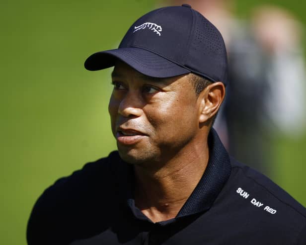 Tiger Woods pictured during a practice round for this week's Genesis Invitational at Riviera Country Club in Pacific Palisades, California. Picture: Ronald Martinez/Getty Images.