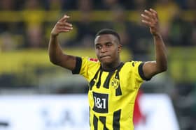 Newcastle United have been tipped to sign Borussia Dortmund striker Youssoufa Moukoko (Photo by Alex Grimm/Getty Images)