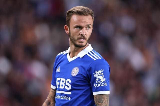 Leicester City midfielder James Maddison.