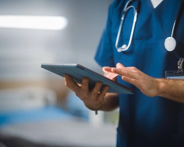 A stock picture of a doctor