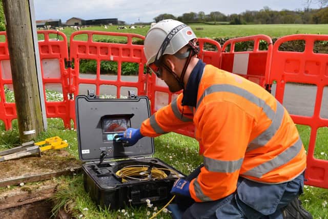 Openreach engineer at work
