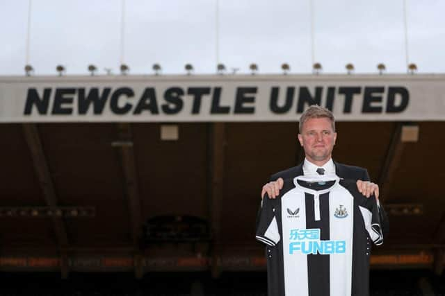 Newcastle United head coach Eddie Howe. (Photo by SCOTT HEPPELL/AFP via Getty Images)