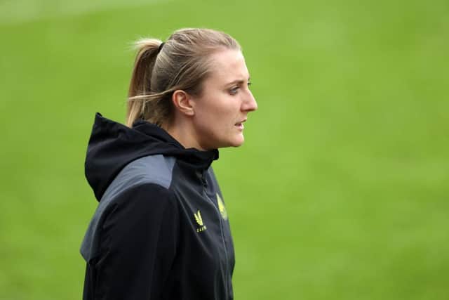 Newcastle United Women manager Becky Langle. (Photo by George Wood/Getty Images)