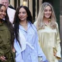 From left to right, Little Mix stars Leigh-Anne Pinnock, Jade Thirlwall and Perrie Edwards. Picture: PA.