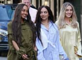 From left to right, Little Mix stars Leigh-Anne Pinnock, Jade Thirlwall and Perrie Edwards. Picture: PA.