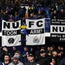 Newcastle United fans at Hillsborough.