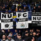 Newcastle United fans at Hillsborough.