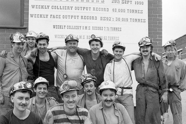 Annesley Colliery hit their Weekly Production Record of 48,000 tonnes in 1990