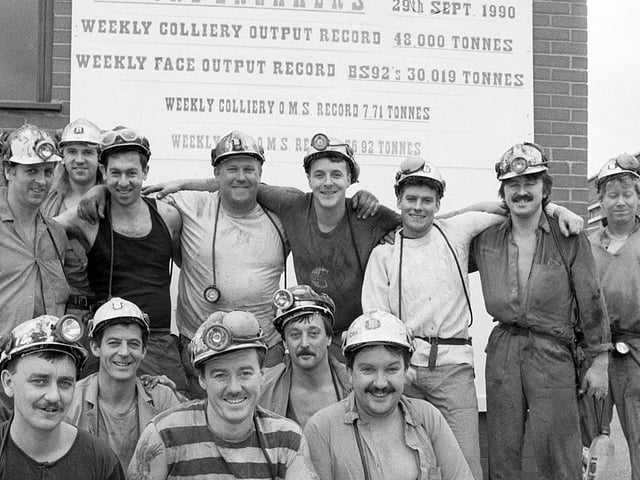 Annesley Colliery hit their Weekly Production Record of 48,000 tonnes in 1990