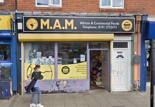 MAM African Foods in West Road near Benwell has a zero star rating following an inspection in March 2023.