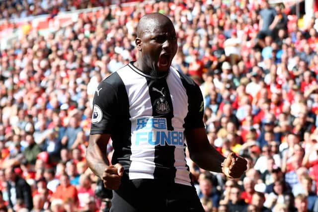 Jetro Willems scored a memorable goal for Newcastle United against Liverpool (Photo by Michael Steele/Getty Images)