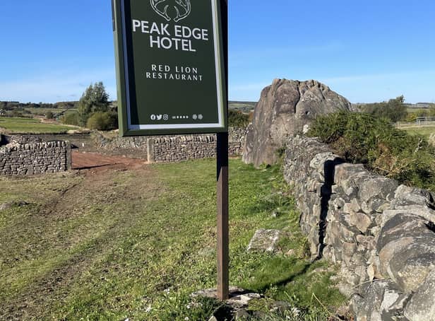 The Peak Edge Hotel is perched above the historic market town of Chesterfield. Image: Peak Edge Hotel