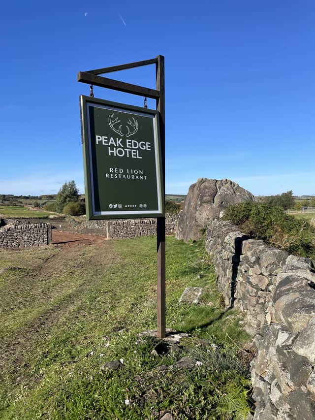 The Peak Edge Hotel is perched above the historic market town of Chesterfield. Image: Peak Edge Hotel