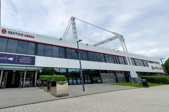 Staying in the Midlands, Birmingham's Resorts World Arena has a capacity of 15,685 people.