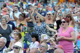 Fun in the Bents Park sun at the South Tyneside Summer Music Festival of 2014.