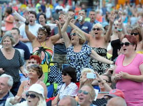 Fun in the Bents Park sun at the South Tyneside Summer Music Festival of 2014.