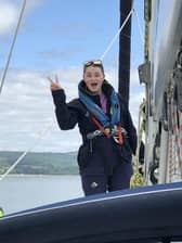 Katie-Jo has enjoyed sailing with the Ellen MacArthur Cancer Trust