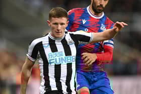 Elliot Anderson in action for Newcastle against Crystal Palace earlier this season