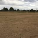 Dry cricket pitch