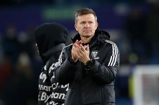 FACING THE PRESS: Leeds United head coach Jesse Marsch. Photo by Jan Kruger/Getty Images.
