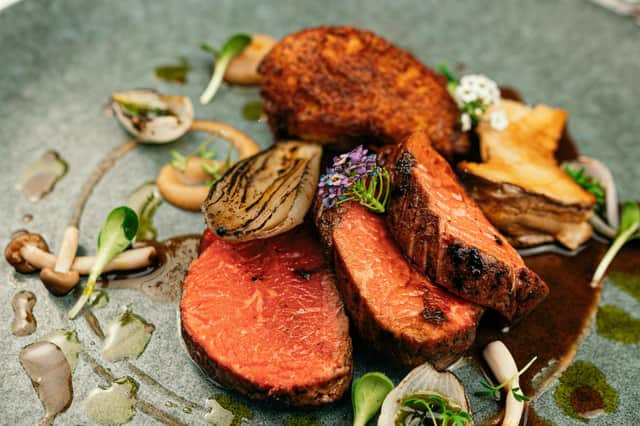 The delicious Yorkshire Beef with Truffle Pommes Dauphine. Image: Feversham Arms