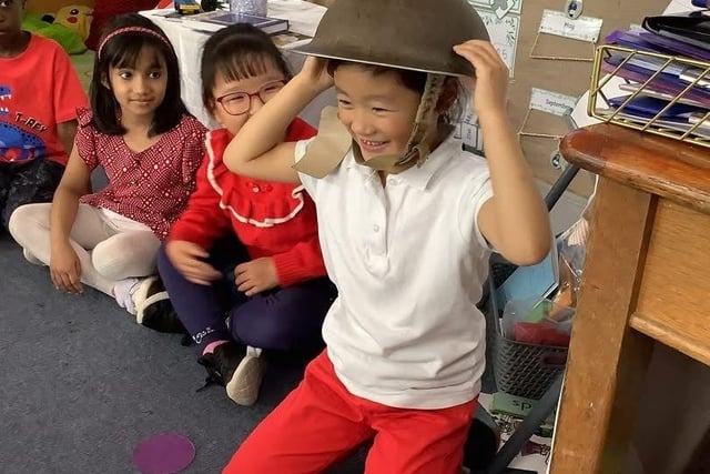 St Catherine's Catholic Primary pupils learn about World War II