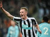 Newcastle United's Sean Longstaff celebrates after scoring his second Carabao Cup goal against Southampton last month.