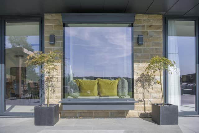 Plants can be used to dress the outside of a bay window (photo: Express Bi-Folding Doors)