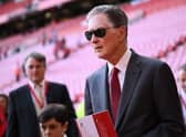 Liverpool's US owner John W. Henry leaves his seat after the English Premier League football match between Liverpool and Bournemouth at Anfield in Liverpool, north west England on August 27, 2022. - Liverpool won the game 9-0. (Photo by OLI SCARFF/AFP via Getty Images)
