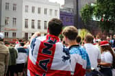 England fans supporting their country
