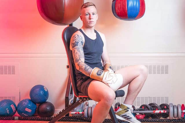 Ewan, 23, is an aspiring pro boxer who trains at the Jarrow centre.