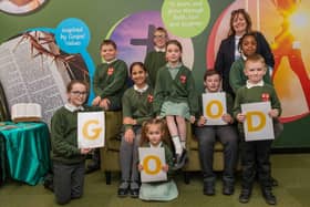 Celebrating at St George's Catholic Primary School.