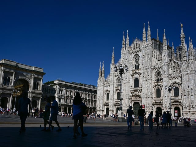 Known for its stunning cathedral, fashion, football and proximity to the Alps, anyone wanting to fly from Newcastle can reach Milan from £108. The city shares an airport with the smaller town of Bergamo, which is also a stunning spot. (Photo by MIGUEL MEDINA/AFP via Getty Images)