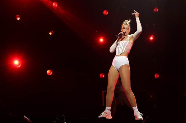 Dua Lipa has announced the support for her rescheduled 2022 UK tour which includes a date in Newcastle. (Photo by Mark Metcalfe/Getty Images)
