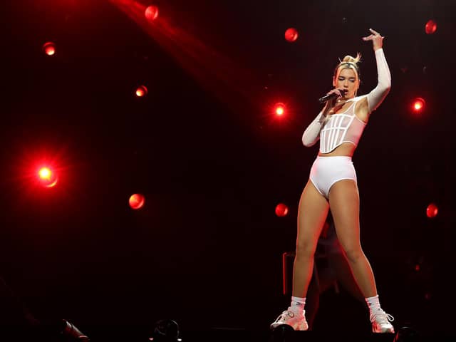 Dua Lipa has announced the support for her rescheduled 2022 UK tour which includes a date in Newcastle. (Photo by Mark Metcalfe/Getty Images)