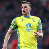 Chris Wood of Nottingham Forest during the Premier League match between AFC Bournemouth and Nottingham Forest at Vitality Stadium on January 21, 2023 in Bournemouth, England. (Photo by Michael Steele/Getty Images)