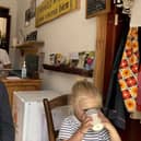 Michael Gray pictured in France with his granddaughter