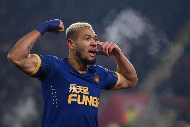 Joelinton scored Newcastle United's only goal on Tuesday night (Photo by Mike Hewitt/Getty Images)