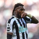 Newcastle United's Allan Saint-Maximin is pushing to return from a hamstring injury.