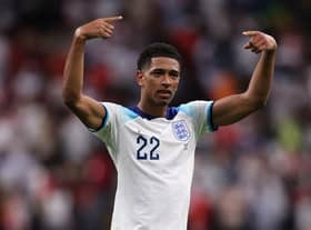 Jude Bellingham has starred for England at the World Cup in Qatar (Photo by Julian Finney/Getty Images)
